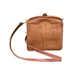 Vintage Palizzio - Very New York Purse Women’s One Size Lizard Coin Purse Brown